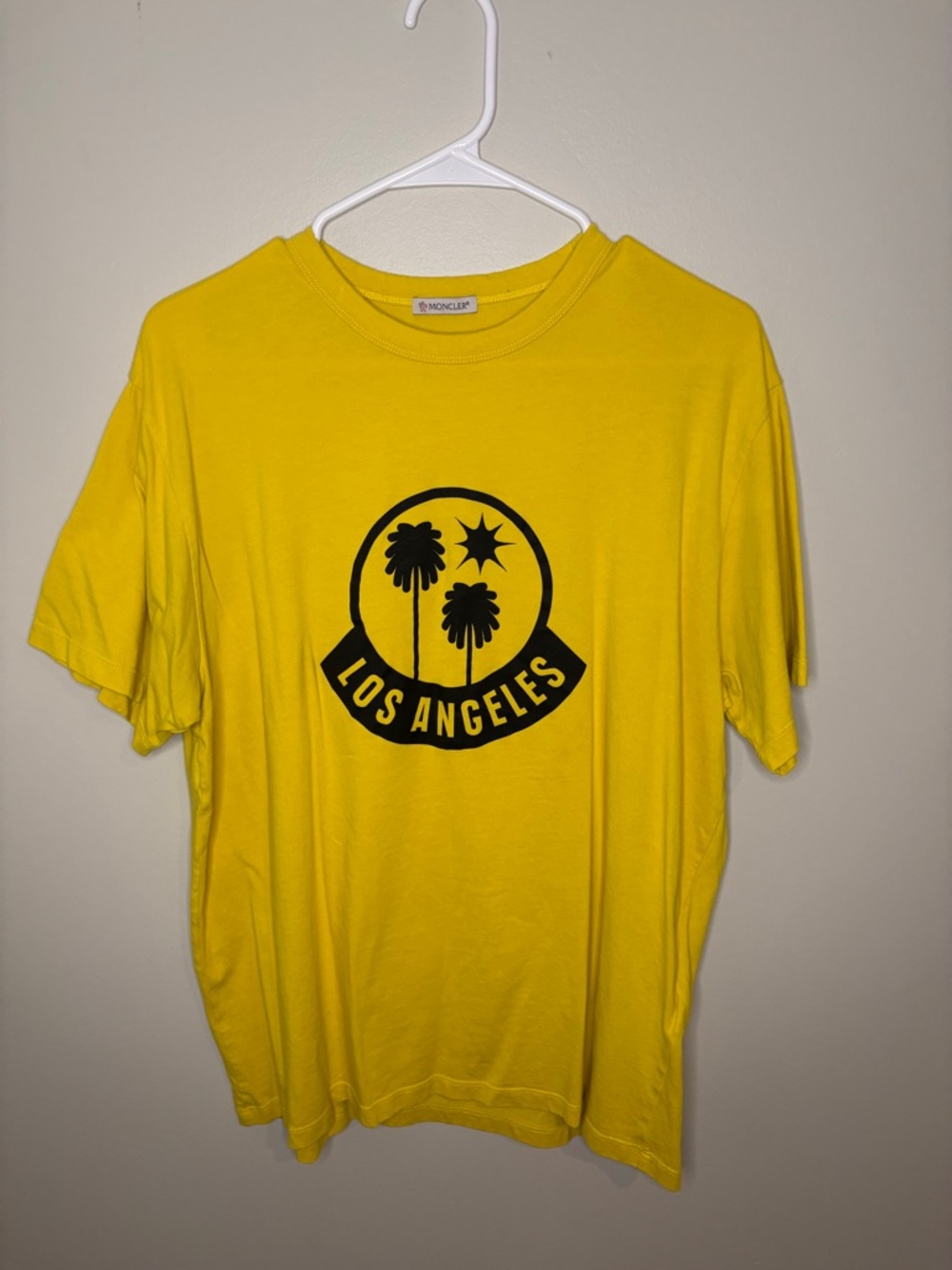 Moncler Genius Los Angeles Tee Yellow Graphic T-Shirt Men’s S